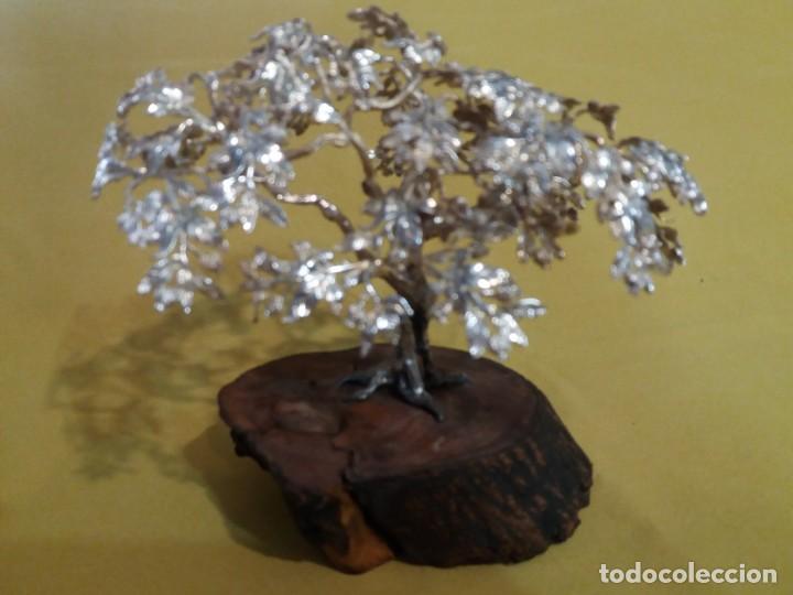 Antig&uuml;edades: &Aacute;RBOL PLATA SOBRE MADERA - Foto 2