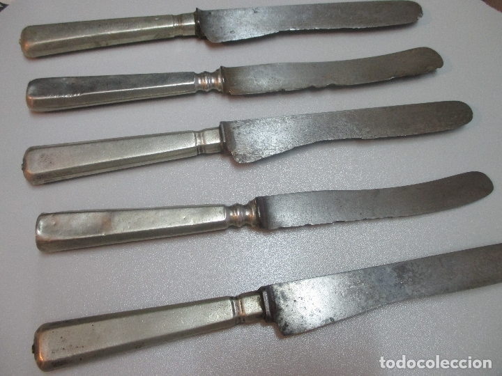 Antig&uuml;edades: CUCHILLOS MUY ANTIGUOS VER PUNZONADOS. - Foto 3