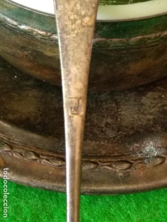 Antig&uuml;edades: TAZAS EN ALPACA Y CRISTAL - Foto 20