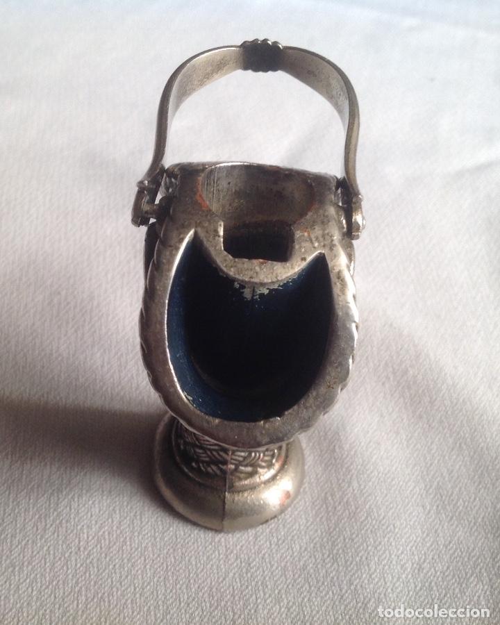 Antig&uuml;edades: CLIPPER ENCENDEDOR DE MESA FORMA CANASTA - Foto 4