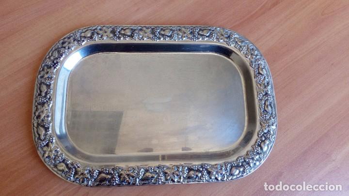 Antig&uuml;edades: Bandeja de metal plateada marca WMF - Foto 3
