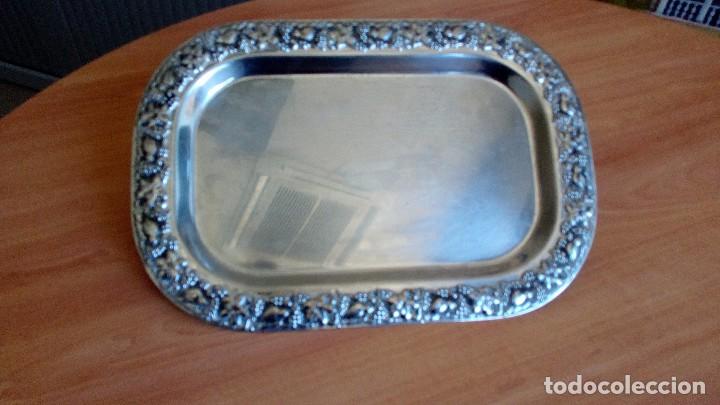Antig&uuml;edades: Bandeja de metal plateada marca WMF - Foto 1