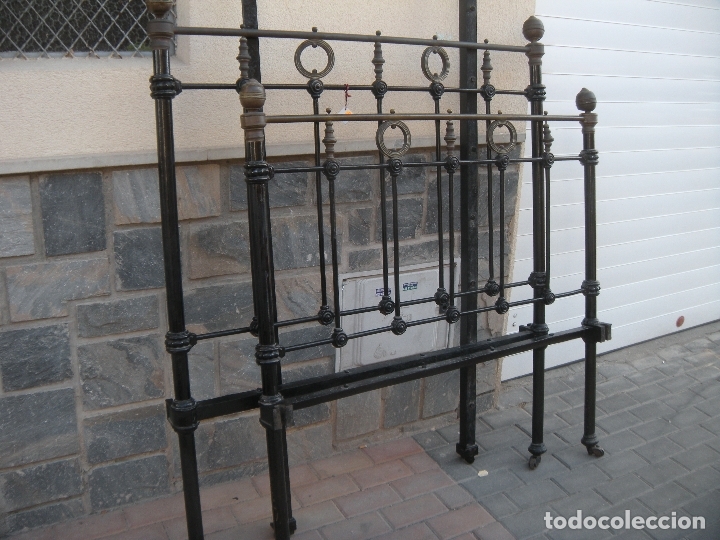 Antig&uuml;edades: CAMA DE HIERRO Y BRONCE - Foto 9