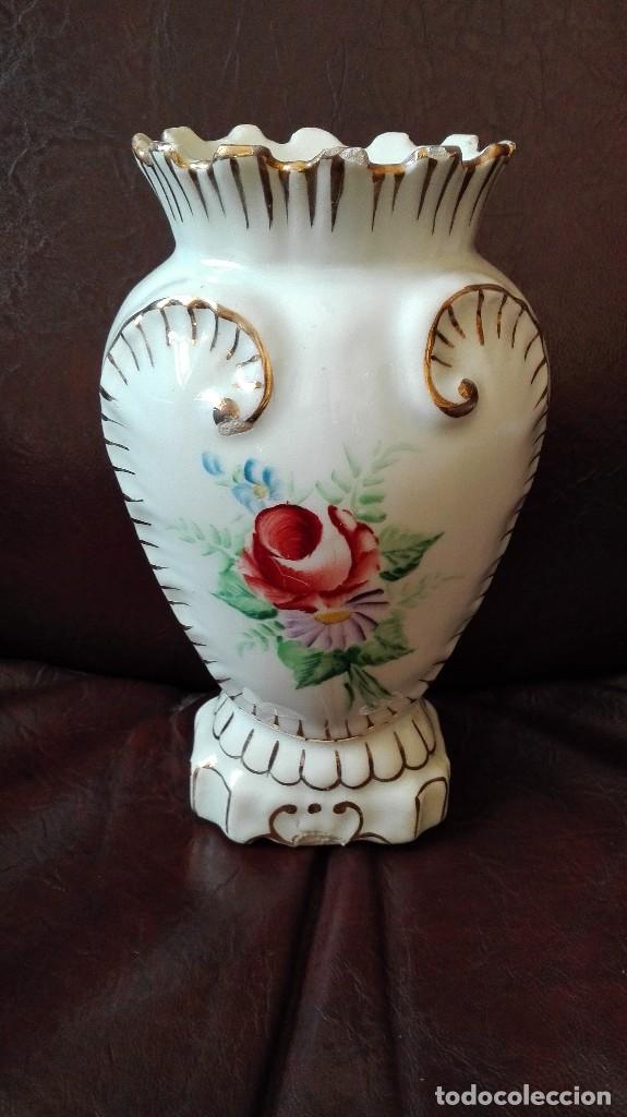 Antig&uuml;edades: Jarr&oacute;n decorado con flor y oro al mercurio - Foto 1