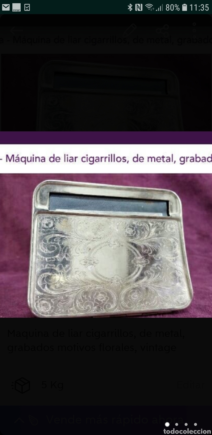 Antig&uuml;edades: M&aacute;quina de liar cigarrillos - Foto 1
