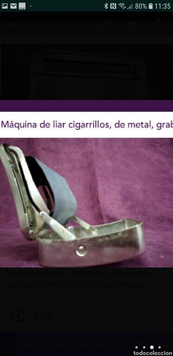 Antig&uuml;edades: M&aacute;quina de liar cigarrillos - Foto 3