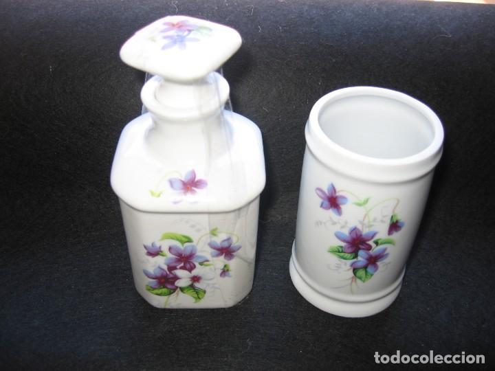 Antig&uuml;edades: JUEGO DE DOS PIEZAS PARA EL BA&Ntilde;O - Foto 1