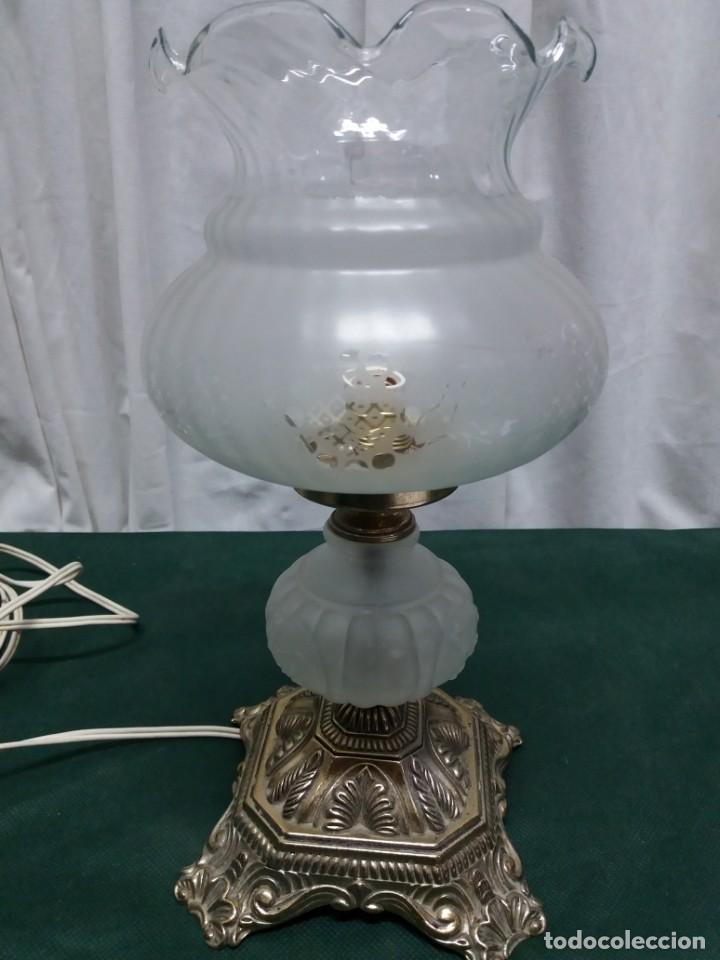 Antig&uuml;edades: QUINQU&Eacute; SOBREMESA CRISTAL - Foto 1