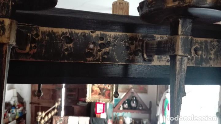 Antig&uuml;edades: L&aacute;mpara de hierro forjado - Foto 8