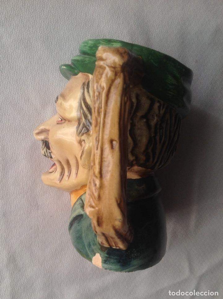 Antig&uuml;edades: JARRA BUSTO Y CARA, PINTADA A MANO - Foto 9