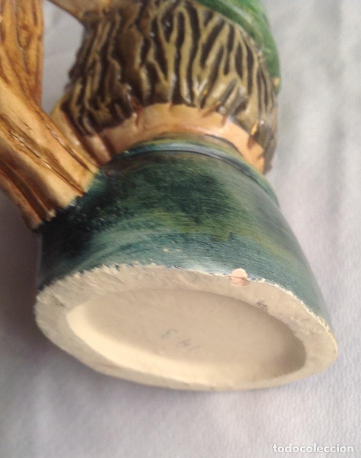 Antig&uuml;edades: JARRA BUSTO Y CARA, PINTADA A MANO - Foto 11