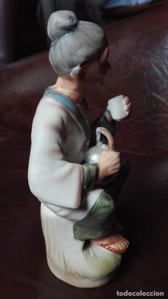 Antig&uuml;edades: Biscuit mujer vieja japonesa - Foto 2