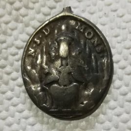 Medalla religiosa s. XVIII Montserrat