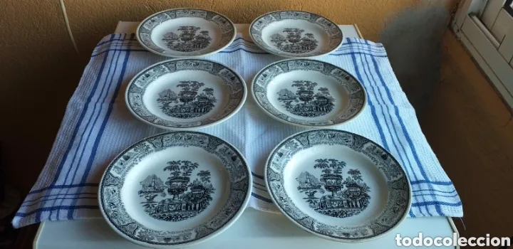 Antig&uuml;edades: 6 PLATOS CON SELLO SEGOVIA - Foto 1