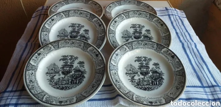 Antig&uuml;edades: 6 PLATOS CON SELLO SEGOVIA - Foto 15