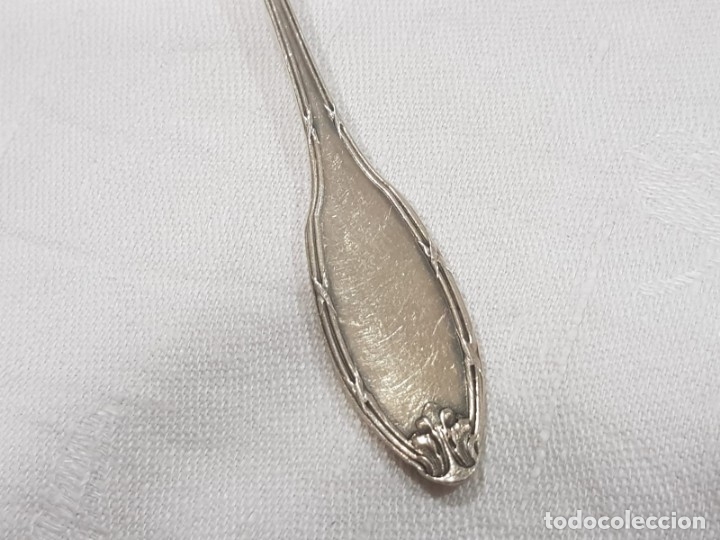Antig&uuml;edades: 11 cucharas ba&ntilde;o plata con sello - Foto 6