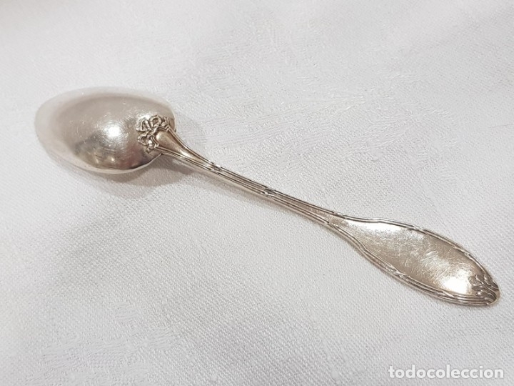 Antig&uuml;edades: 11 cucharas ba&ntilde;o plata con sello - Foto 7