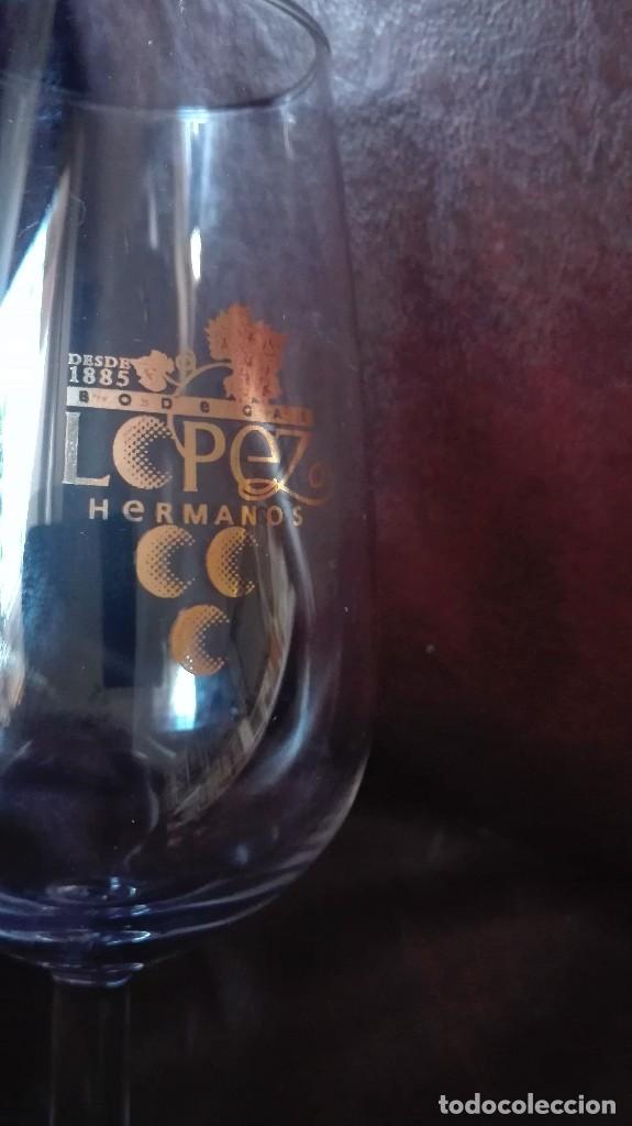 Antig&uuml;edades: Copa con publicidad bodegas hermanos L&oacute;pez - Foto 2