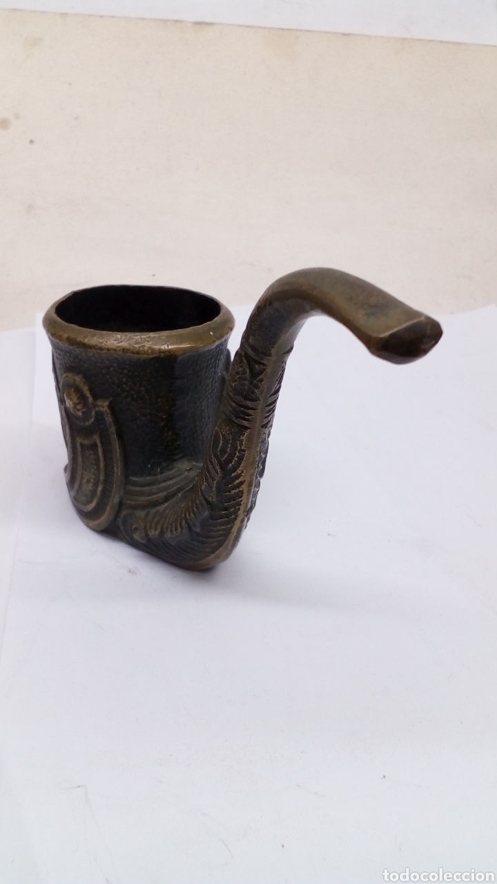 Antig&uuml;edades: Figura de bronce tipo pipa - Foto 2