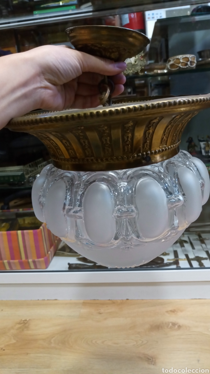 Antig&uuml;edades: L&aacute;mpara de techo Art Dec&oacute; - Foto 4