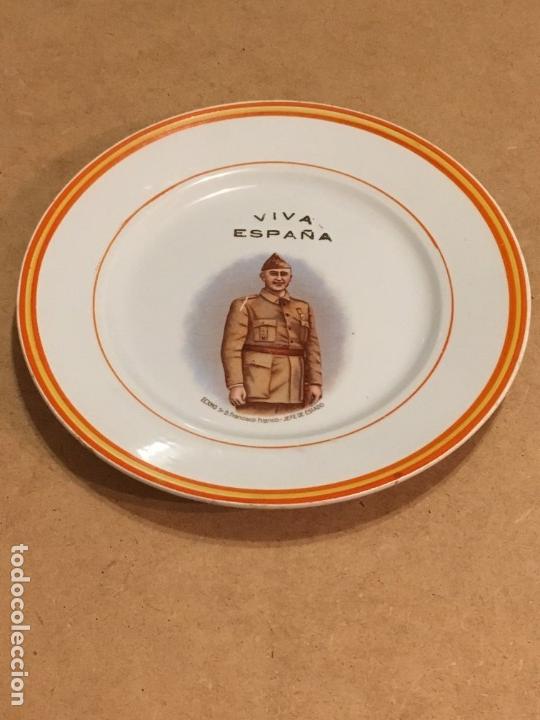 Antig&uuml;edades: Plato con la imagen de Francisco Franco - Foto 4