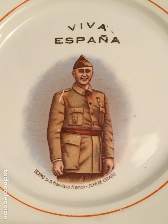Antig&uuml;edades: Plato con la imagen de Francisco Franco - Foto 5