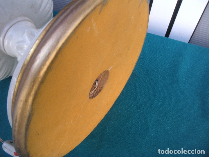 Antig&uuml;edades: L&Aacute;MPARA DE MANISES BLANCA - Foto 3