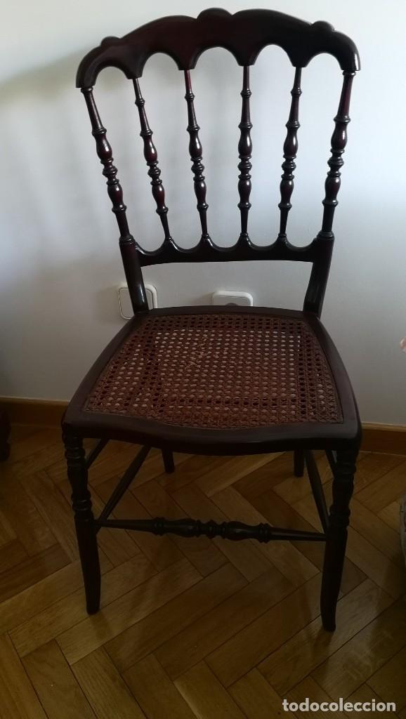 Antig&uuml;edades: Silla de rejilla - Foto 1