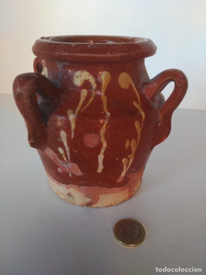 Antig&uuml;edades: Peque&ntilde;o puchero vidriado - Foto 1