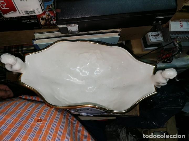 Antig&uuml;edades: CENTRO DE MESA PORCELANA CAPODIMONTE - Foto 4