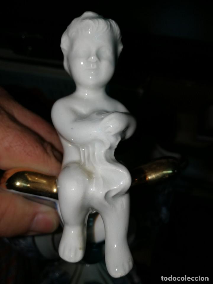 Antig&uuml;edades: CENTRO DE MESA PORCELANA CAPODIMONTE - Foto 6