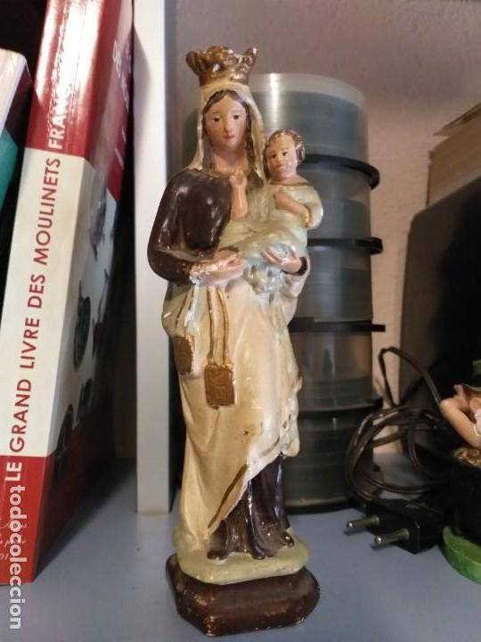 Antig&uuml;edades: virgen del carmen ( a restaurar - Foto 1