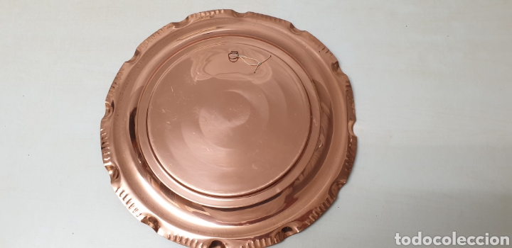 Antig&uuml;edades: Plato de cobre franc&eacute;s antiguo - Foto 2