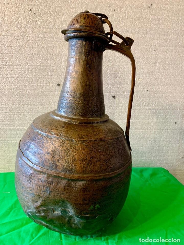 Antig&uuml;edades: JARRON DE COBRE ANTIGUO - Foto 3