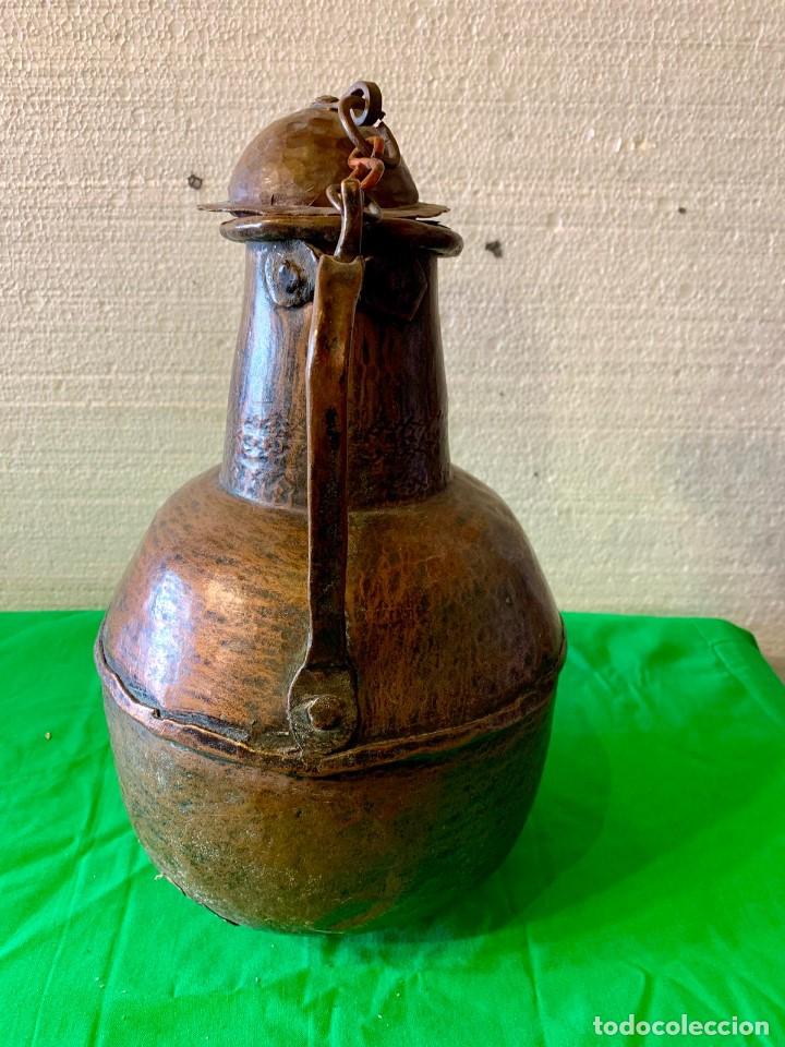 Antig&uuml;edades: JARRON DE COBRE ANTIGUO - Foto 4