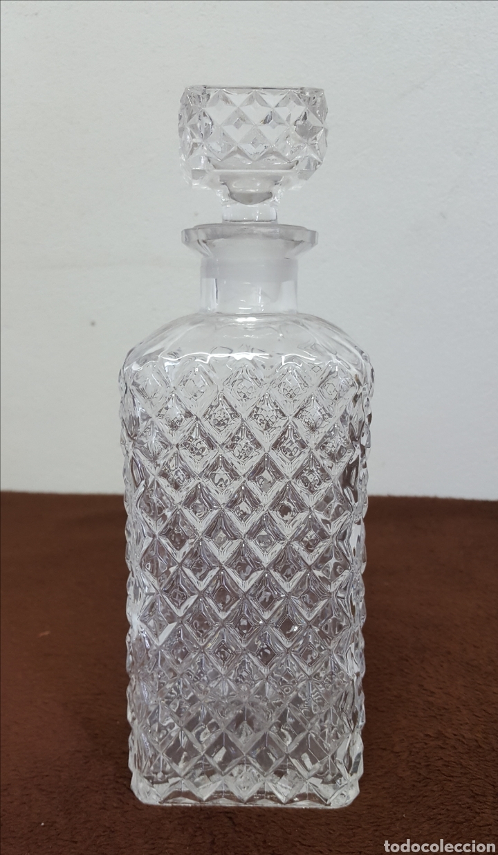 Antig&uuml;edades: LICORERA DE CRISTAL TALLADO - Foto 1