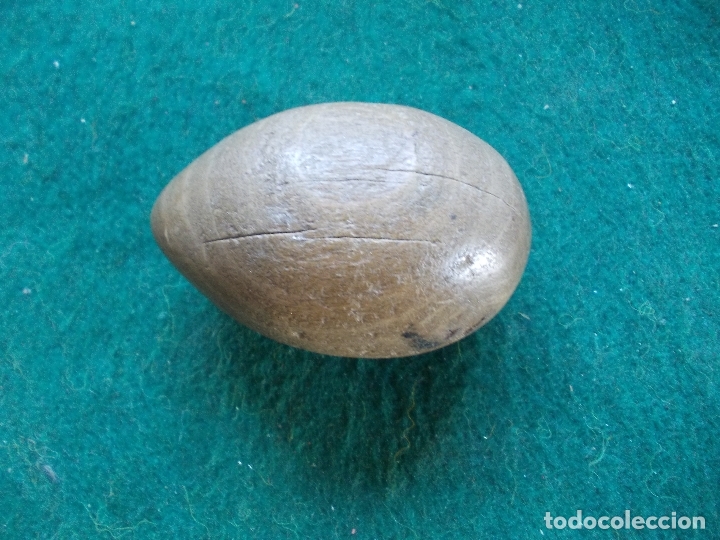 Oggetti Antichi: HUEVO DE MADERA ANTIGUO