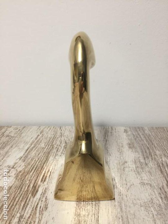 Antig&uuml;edades: CABEZA PATO BRONCE SUJETA-LIBROS - Foto 6