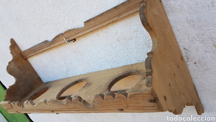Antig&uuml;edades: Antigua tinajera pared en madera - Foto 5