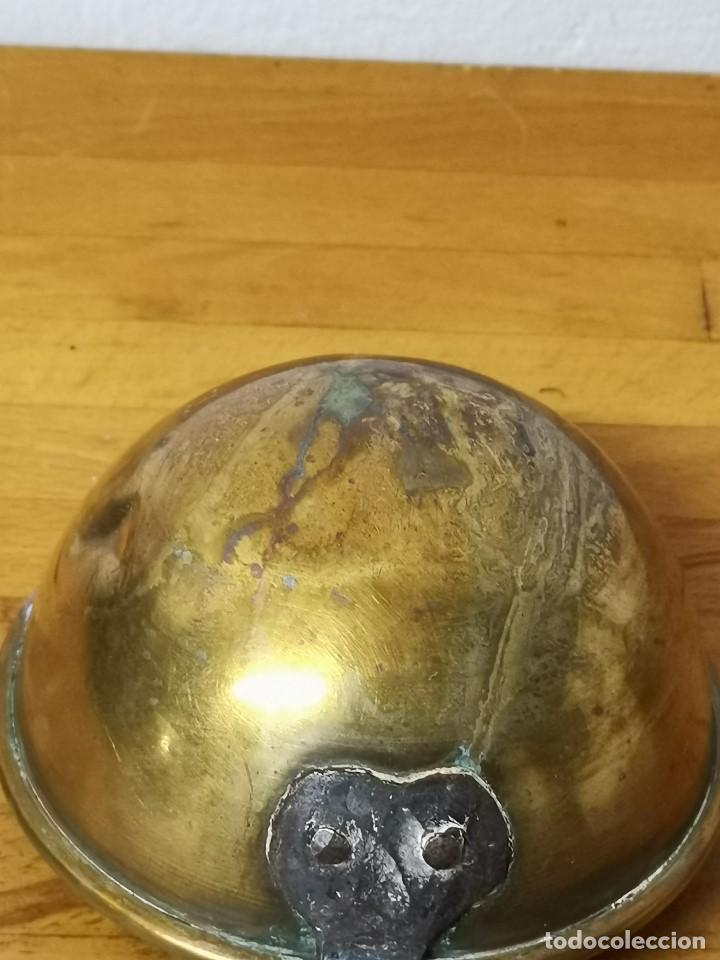 Antig&uuml;edades: Cucharon de 44cm de bronce con mango de hierro - Foto 6