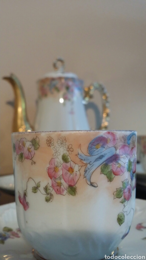 Antig&uuml;edades: Antiguo juego de caf&eacute; s. XIX - Foto 8