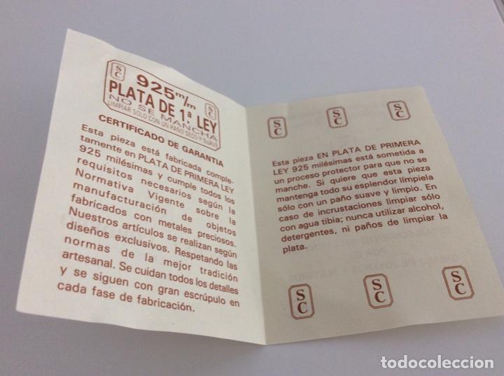 Antig&uuml;edades: Reloj de plata de ley de sobremesa. Sin usar. Impecable - Foto 6