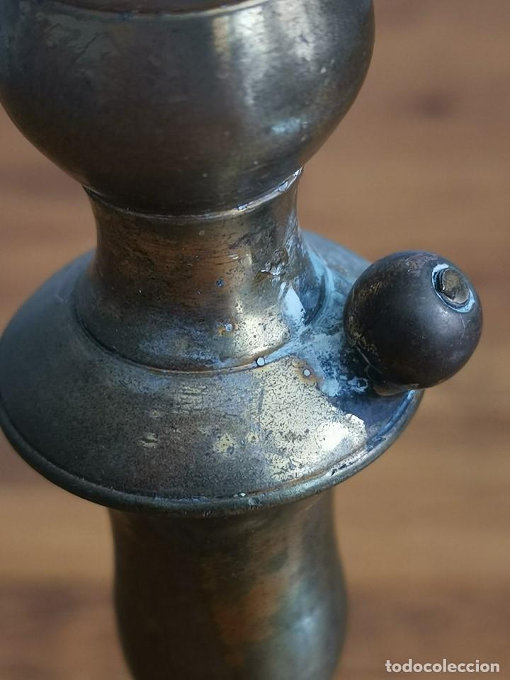 Antig&uuml;edades: Candelabro de laton bronce antiguo - Foto 5