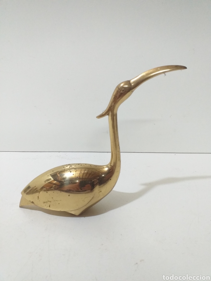 Antig&uuml;edades: Bonita garza de bronce. - Foto 1