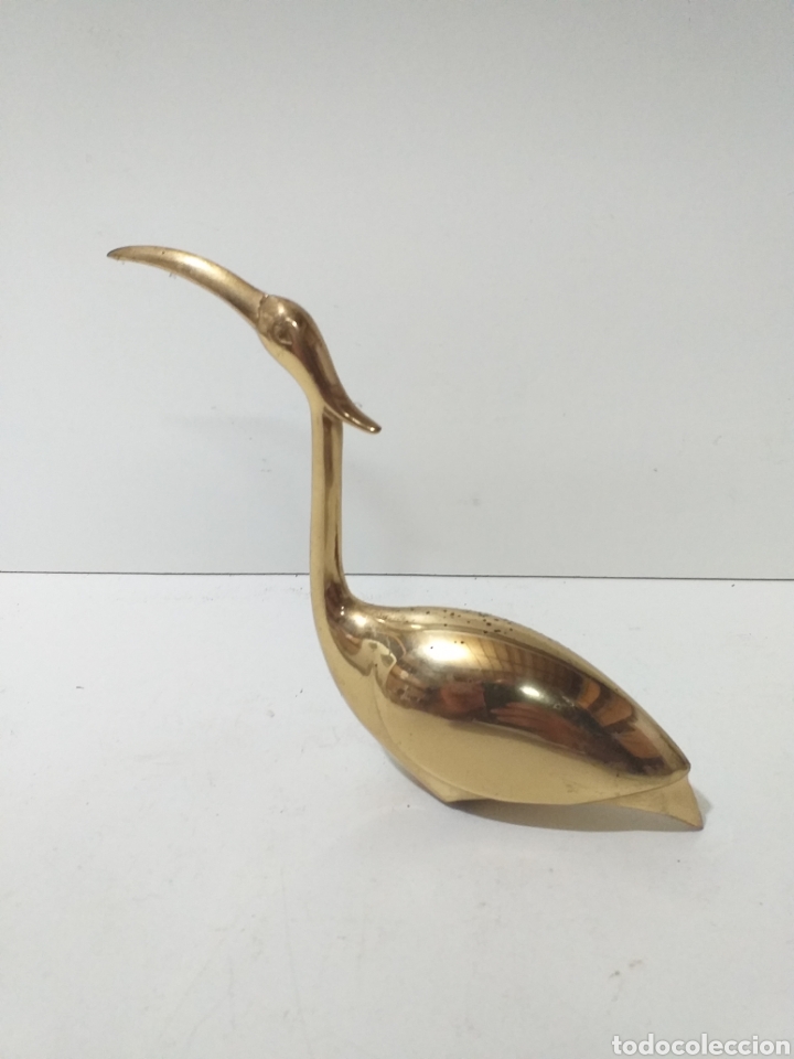 Antig&uuml;edades: Bonita garza de bronce. - Foto 2