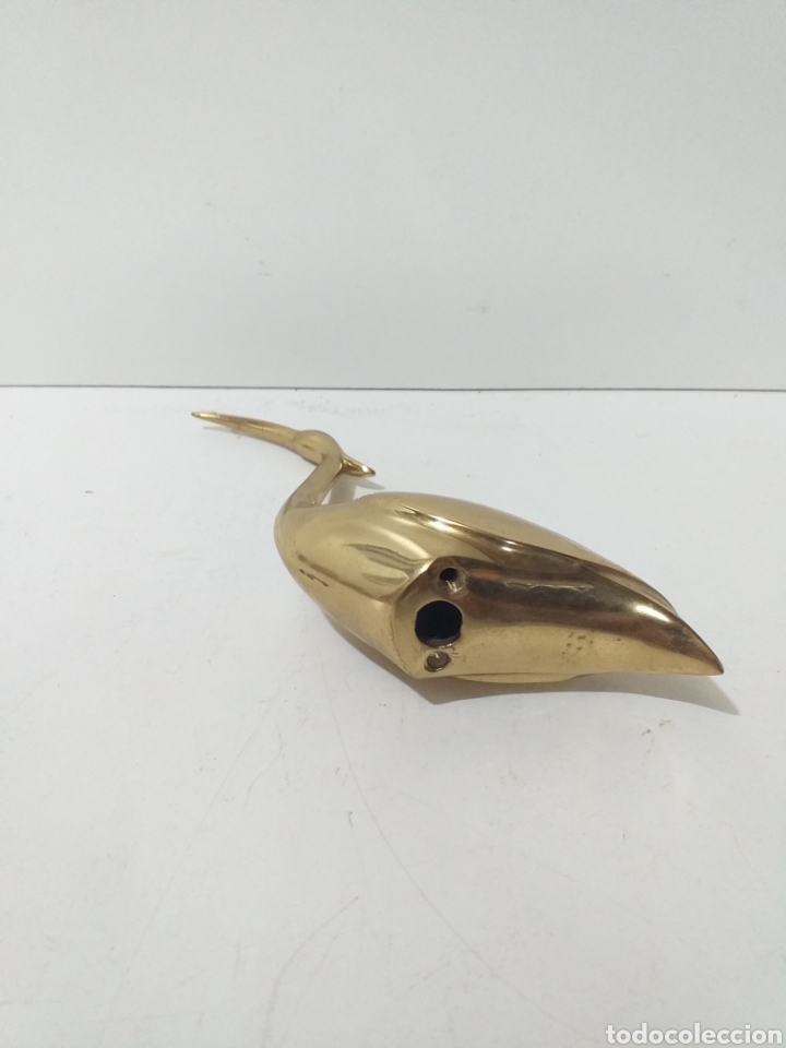 Antig&uuml;edades: Bonita garza de bronce. - Foto 3
