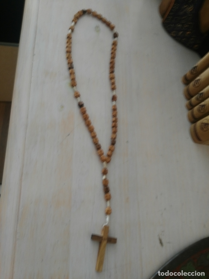 Antig&uuml;edades: Rosario en madera jerusalen - Foto 1