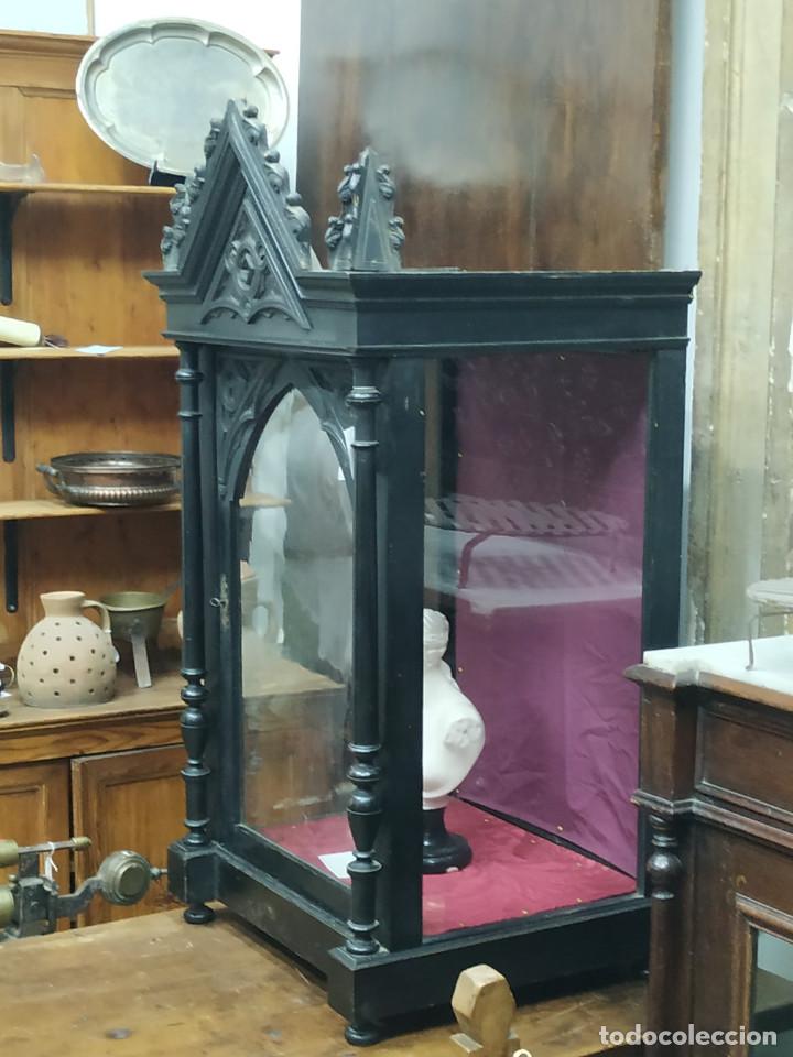 Antig&uuml;edades: VITRINA DE MADERA S.XIX - Foto 2