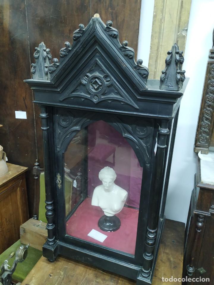 Antig&uuml;edades: VITRINA DE MADERA S.XIX - Foto 5