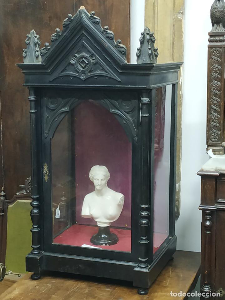 Antig&uuml;edades: VITRINA DE MADERA S.XIX - Foto 6